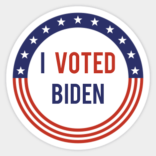 I Voted Biden Sticker